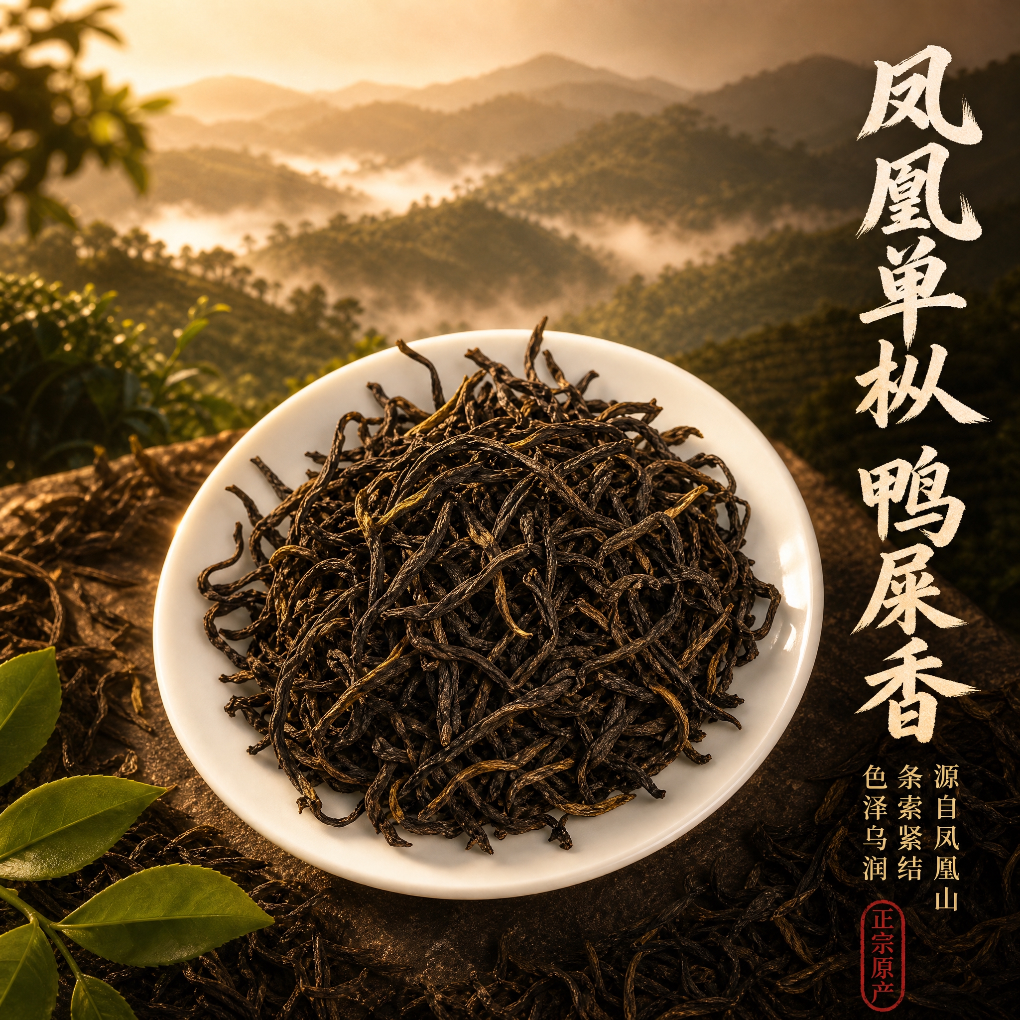 凤凰单枞鸭屎香首图 产地溯源与品质诱惑主题。国风品质感 自然暖… - 图片创意预览