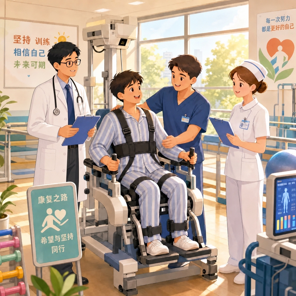将左侧戴眼镜穿白大褂的医生身高增高一些，身材比例更修长，其他人… - 图片创意预览
