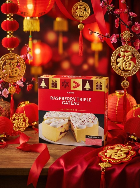 给图1产品生成一张春节氛围的场景，产品合理放入，背景虚化，突出产品，不出现人物，图片比例3:4预览效果