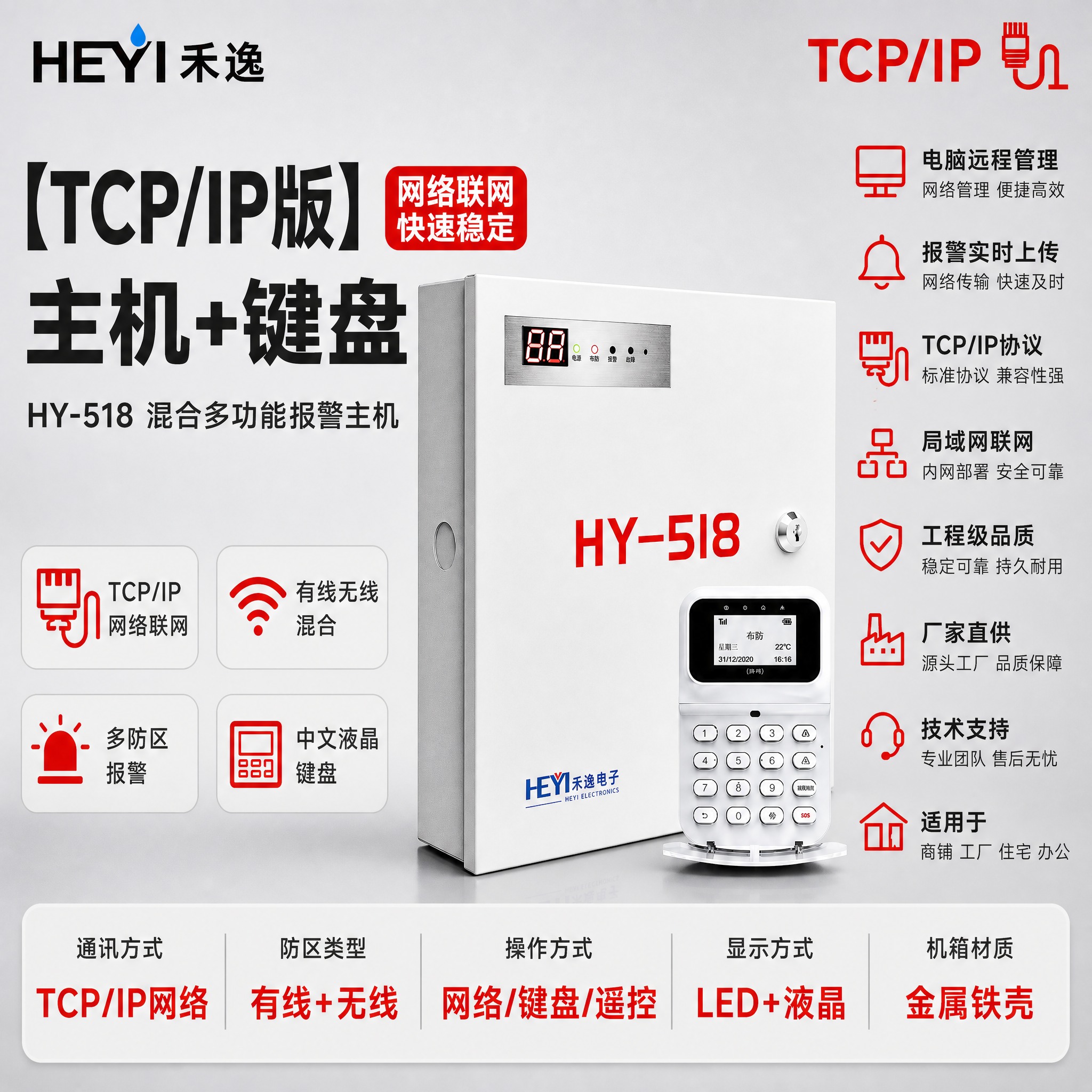 [主图-1] 首图点击率，主题：【TCP/IP版】主机+键盘… - 图片创意预览