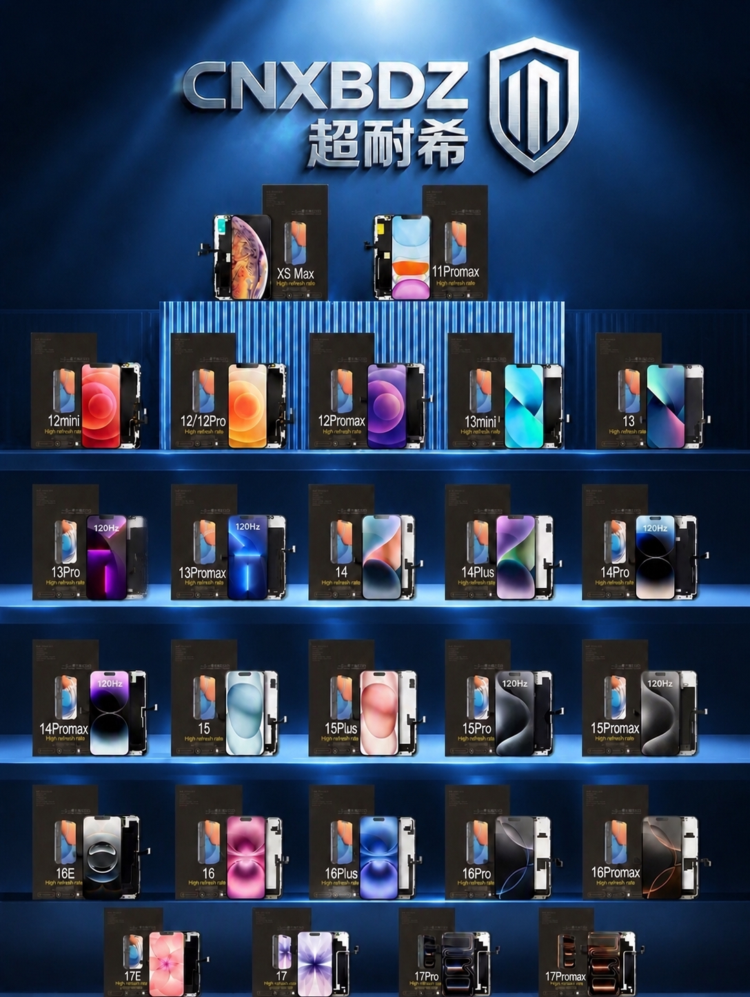 将背景替换为高级科技感深蓝色渐变背景，带有细腻的光影层次和微妙… - 图片创意预览