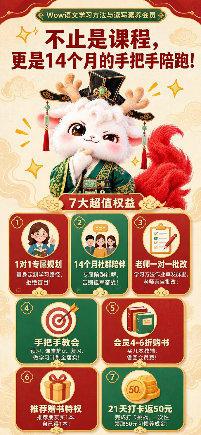 [商品] 教育服务类商品：Wow语文学习方法与读写素养会员；使… - 图片创意预览