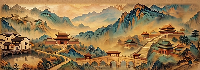 提升画质清晰度，但保持原有国风水墨晕染风格，避免过度锐化或细节过强，整体仍需柔和自然