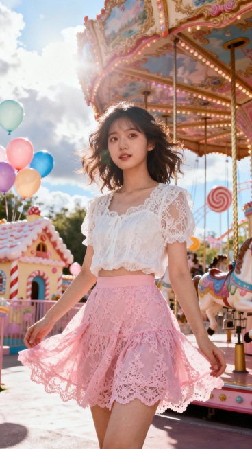 生成30张漂亮小姐姐全身照片，穿超短裙的，单张单张，不要合集预览效果