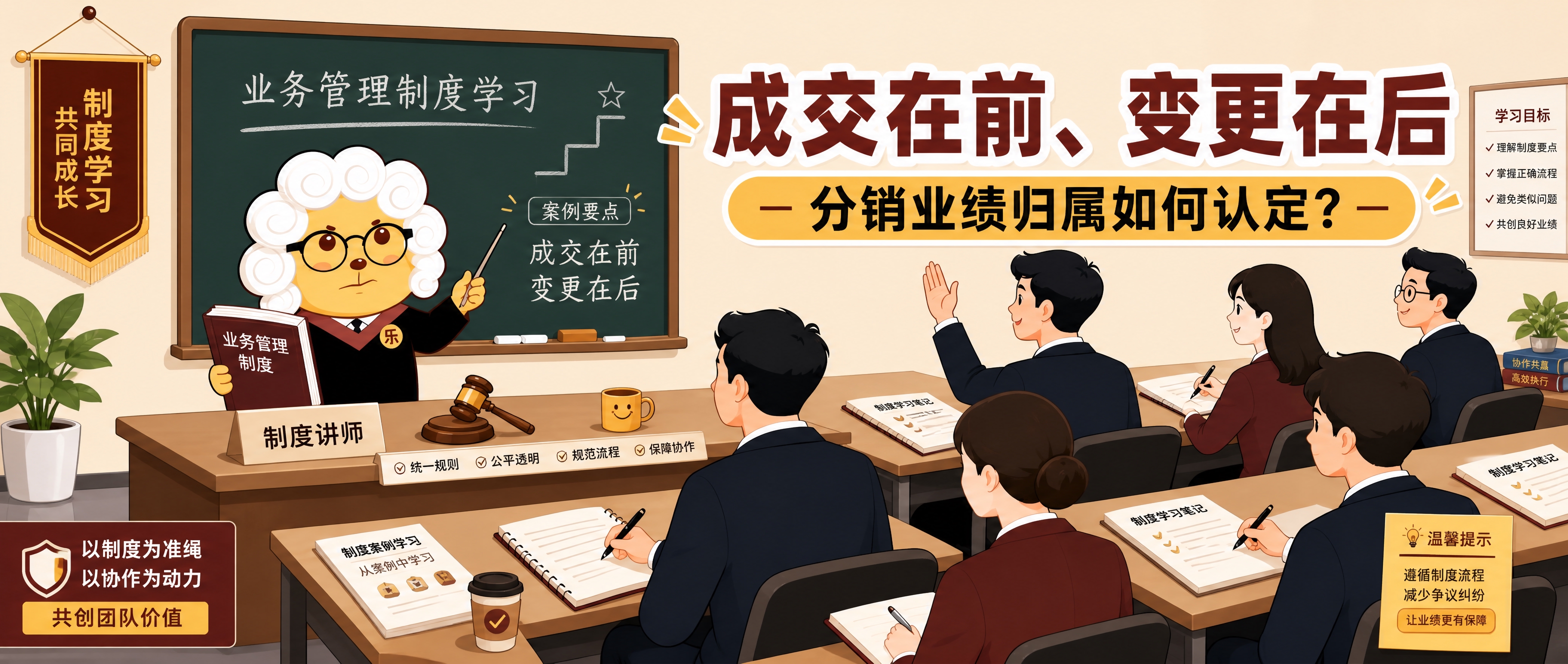 将这张公众号封面图进一步调整：保留"课堂学习宣导"场景（卡通法… - 图片创意预览