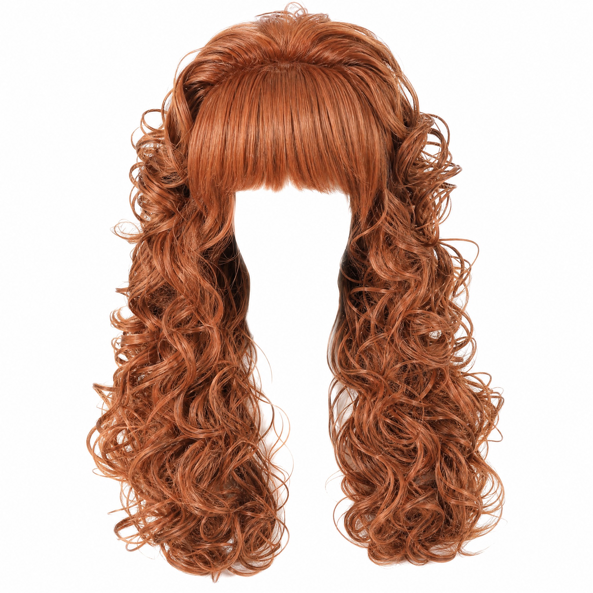 [主图-1] Copper Ginger Long Curly… - 图片创意预览
