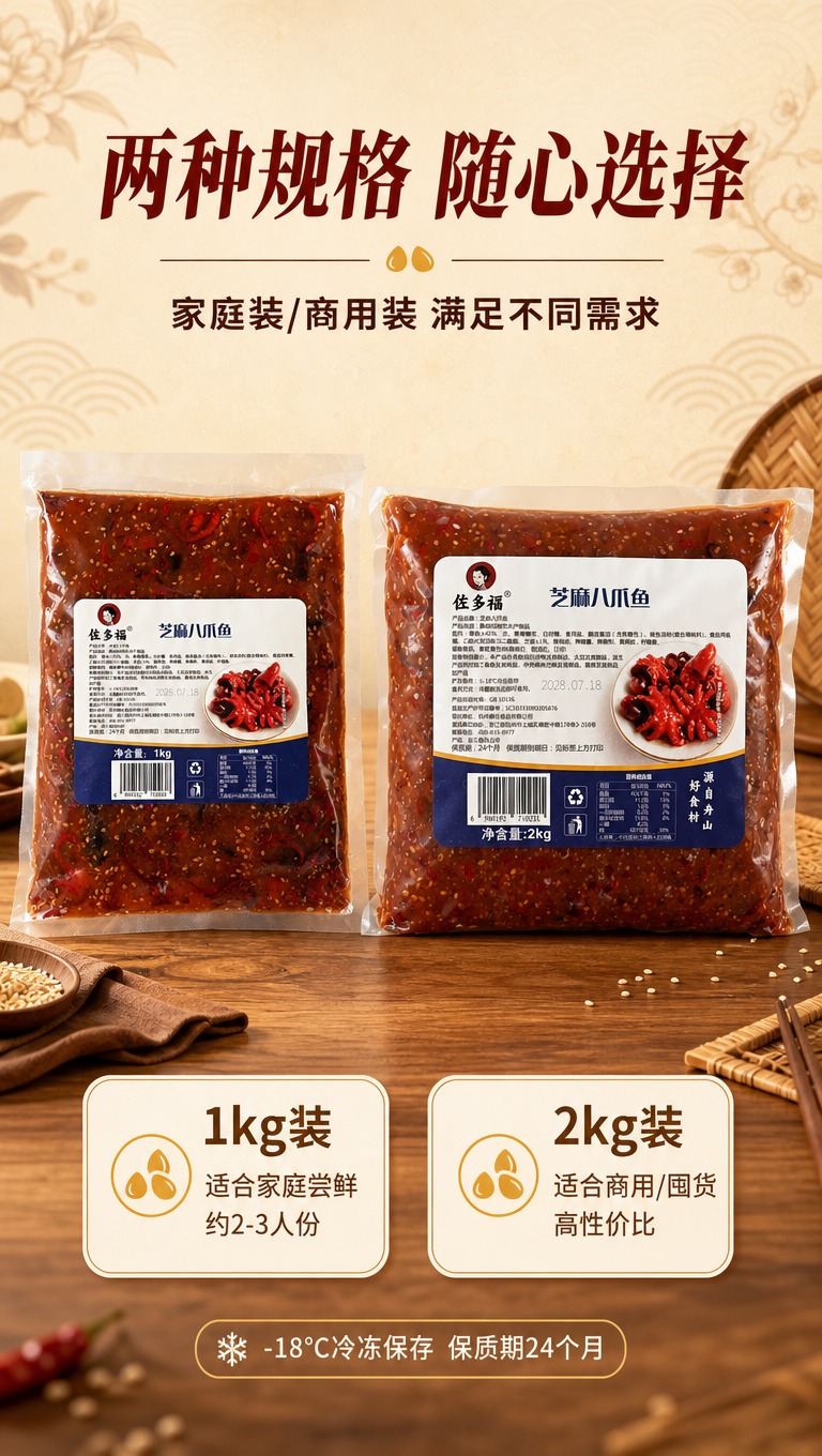 [商品] 同时使用【图1】1kg装和【图2】2kg装佐多福芝麻… - 图片创意预览