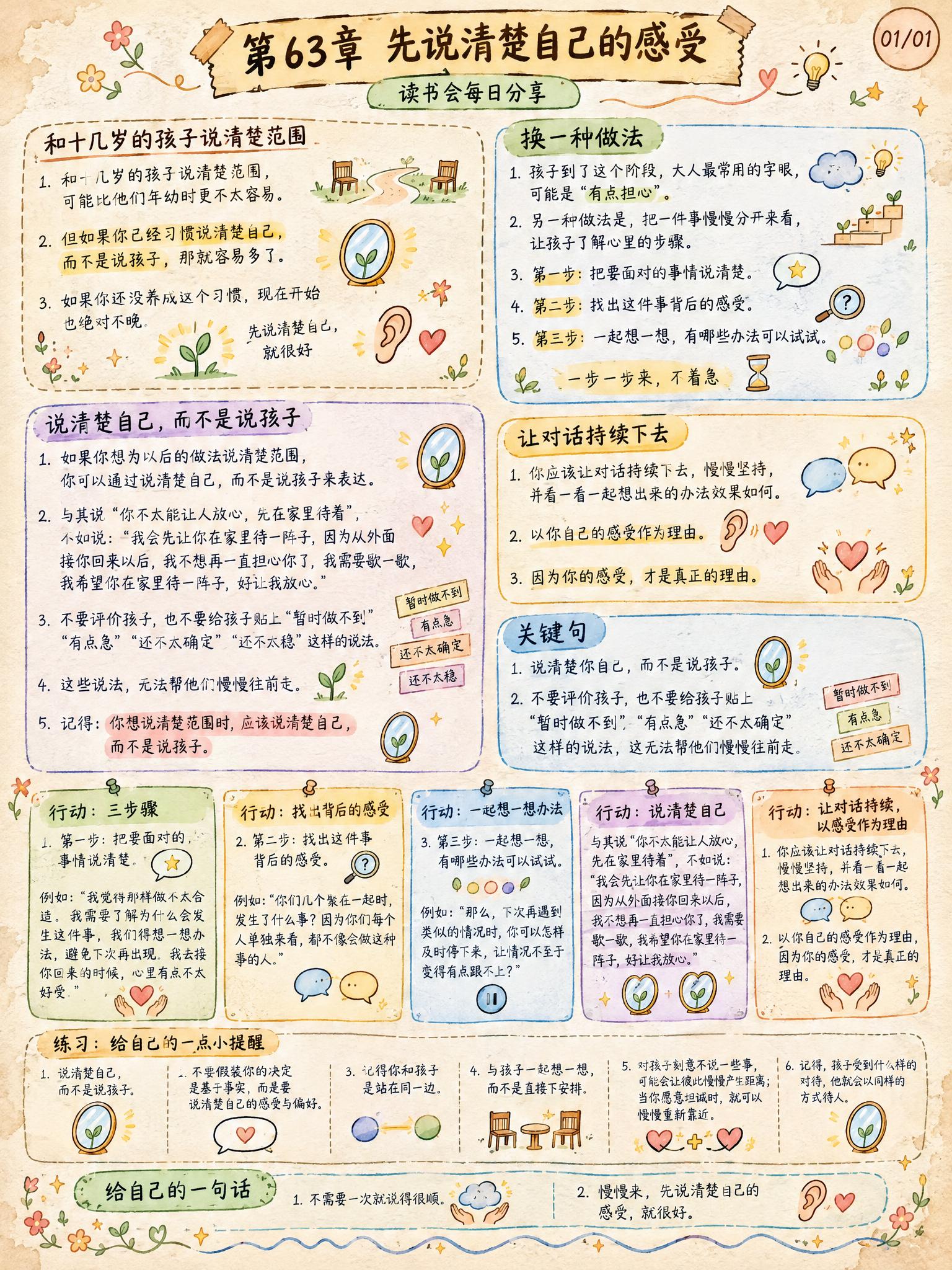 手绘涂鸦笔记(Sketchnote)风格，经典手账风，3:4竖… - 图片创意预览