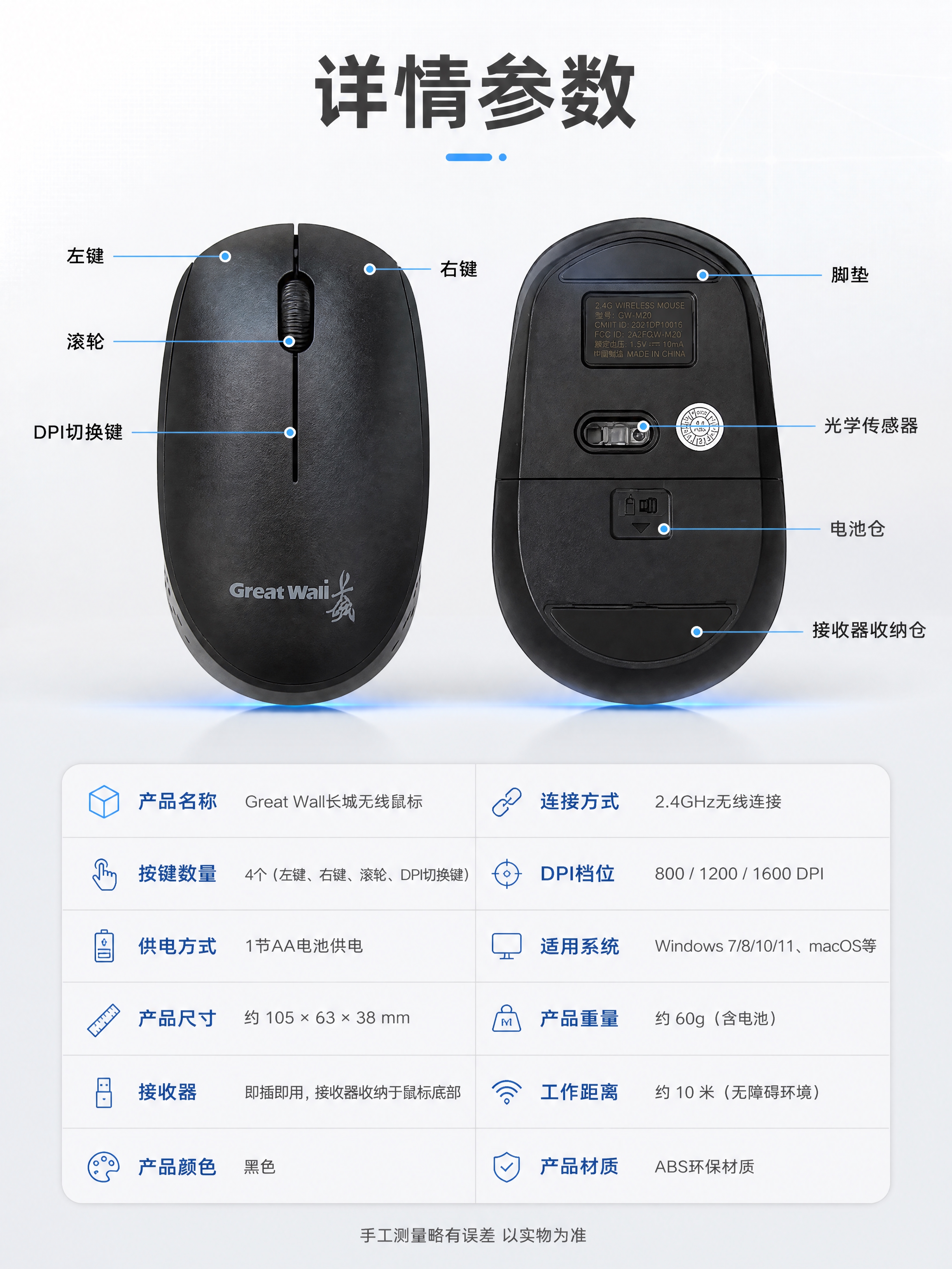 [商品] 使用【图1】【图2】Great Wall长城黑色无线… - 图片创意预览
