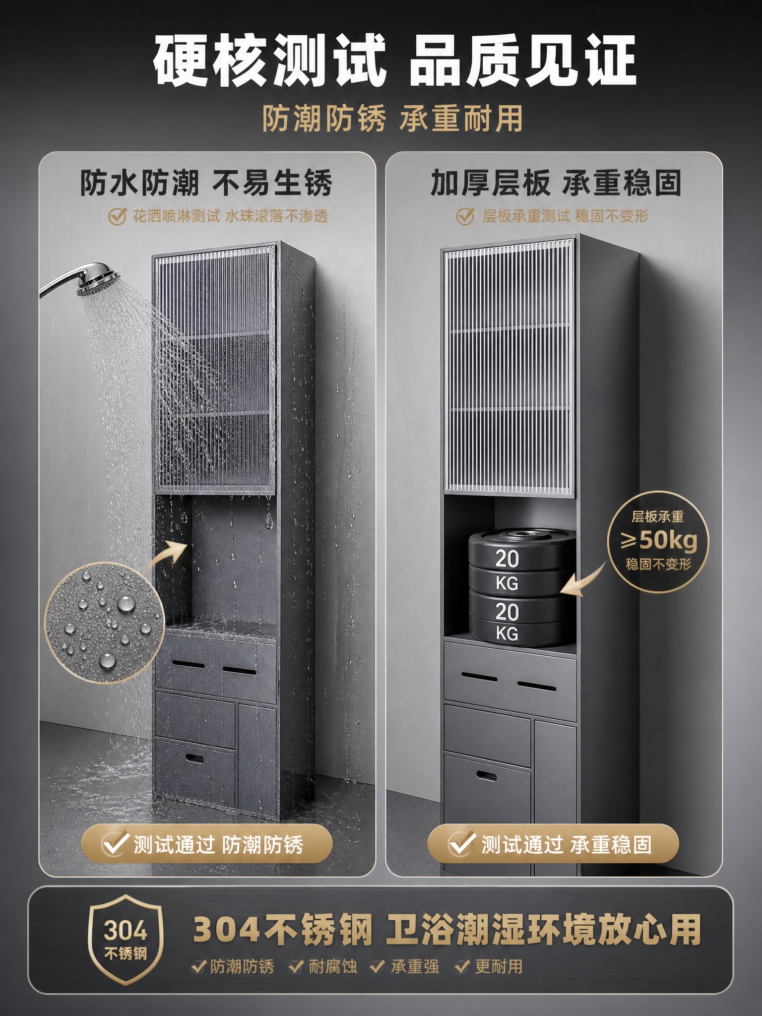 [商品] 使用【图8】枪灰色长虹玻璃窄款不锈钢壁龛；保留枪灰金… - 图片创意预览
