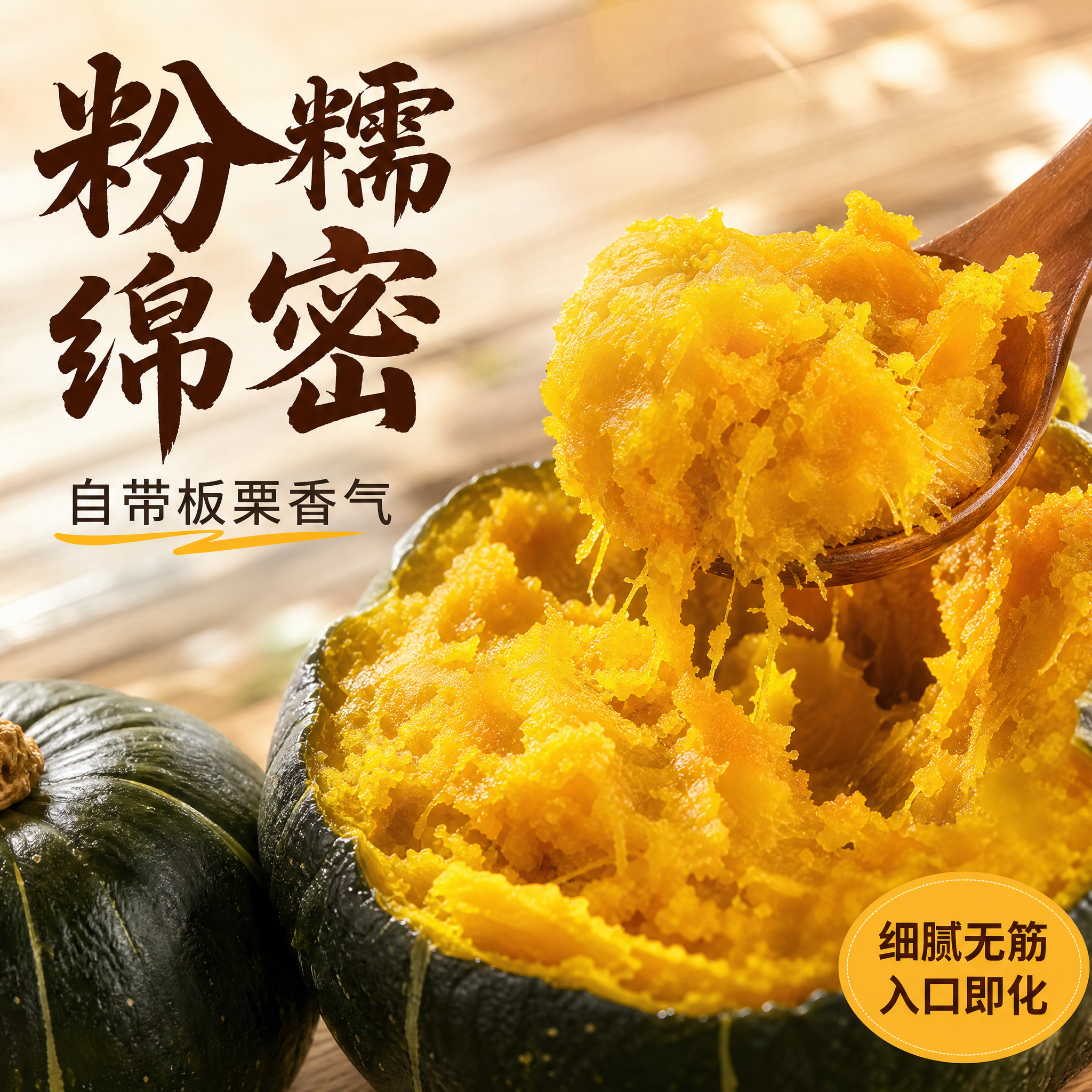 [主图-3] 细节与口感 微距展示粉糯果肉质地 板栗香绵密。… - 图片创意预览