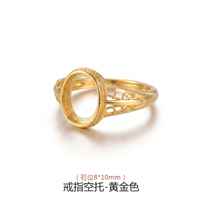去除图片上所有的尺寸线和文字，保持戒指产品细节不变，白色背景和自然阴影不变，重新生成预览效果
