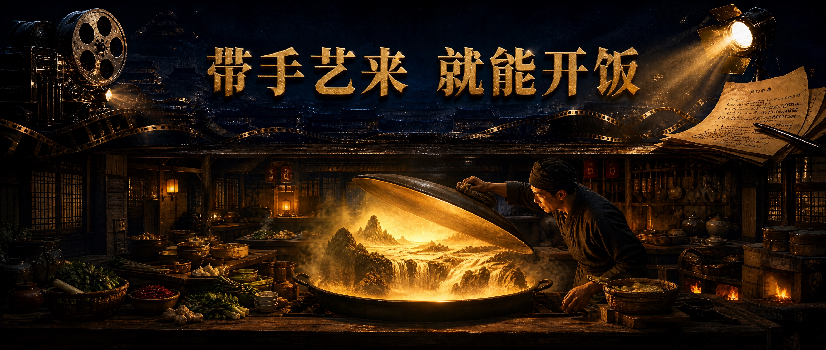 参考图风格复刻：电影胶片质感，宽屏电影画幅2.35:1，画面顶… - 图片创意预览