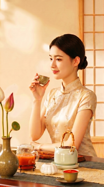 小茶杯子里的跟透明茶壶颜色一致，把这个图片颜色亮一点预览效果