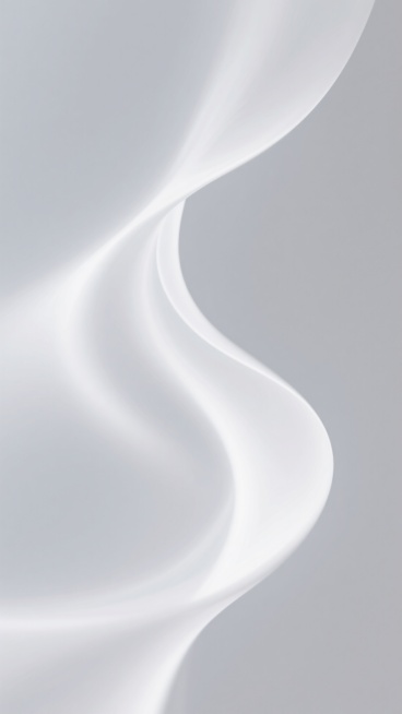 柔和的白色主色调背景，融入光影美学，主体呈现抽象的流动形态，边缘模糊柔和，光影交错形成微妙的明暗层次，整体画面纯净而富有梦幻感，营造出宁静而空灵的氛围。预览效果