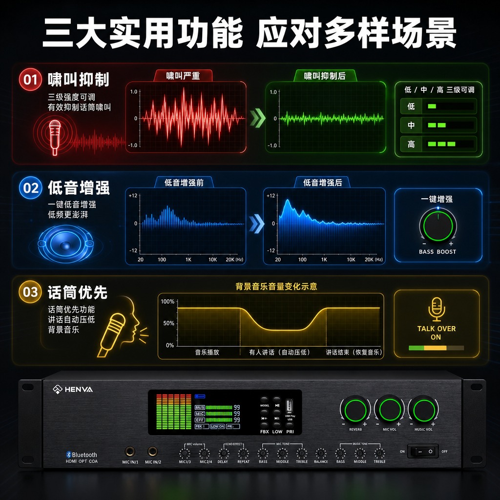 [商品] 使用【图1】上方正面图的HENVA HA-K350功… - 图片创意预览