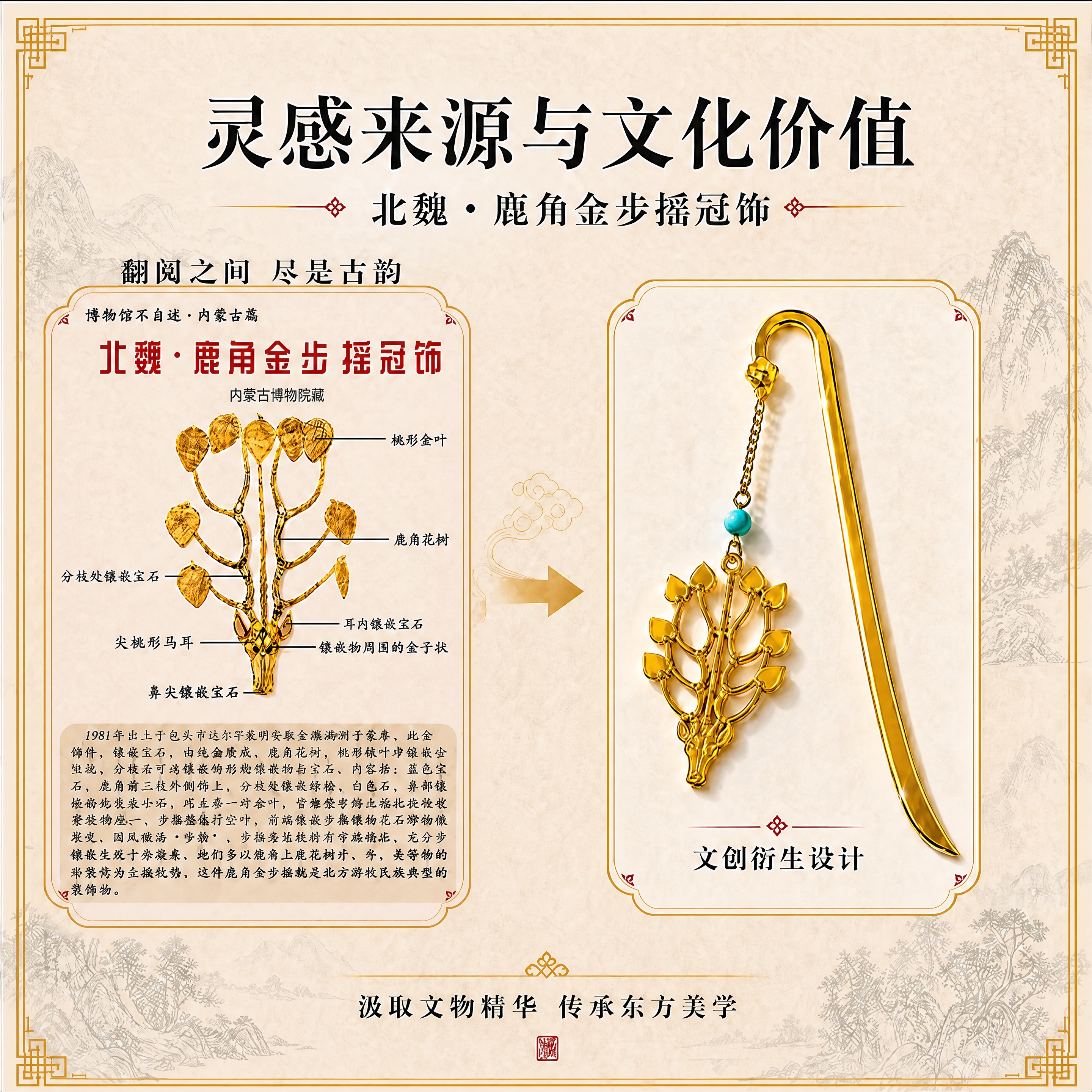 将这张图整体变高清清晰，重点突出右侧的金属书签主体： 1. 整… - 图片创意预览