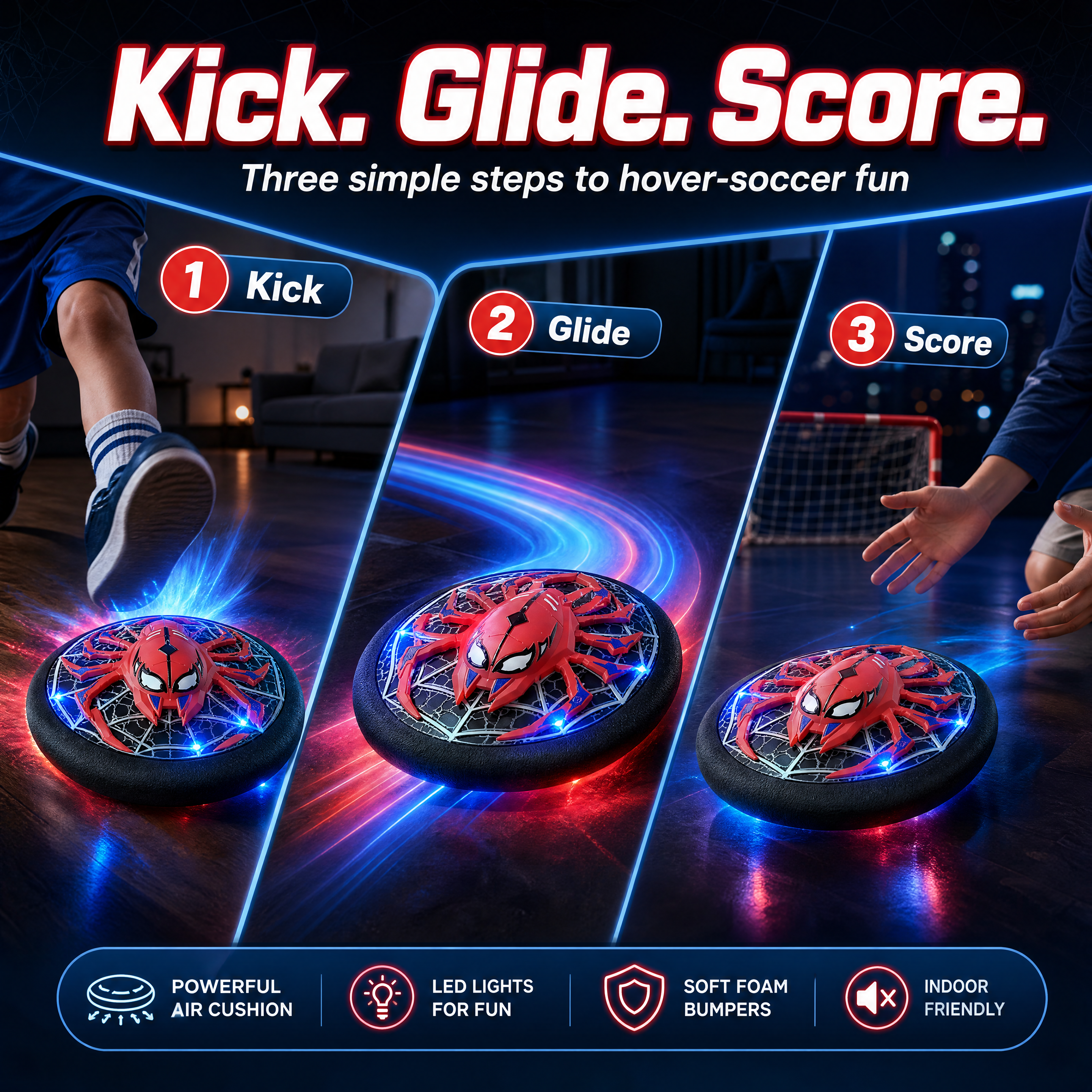 [商品] 使用【图3】产品正面与【图4】LED发光版本，做成3… - 图片创意预览