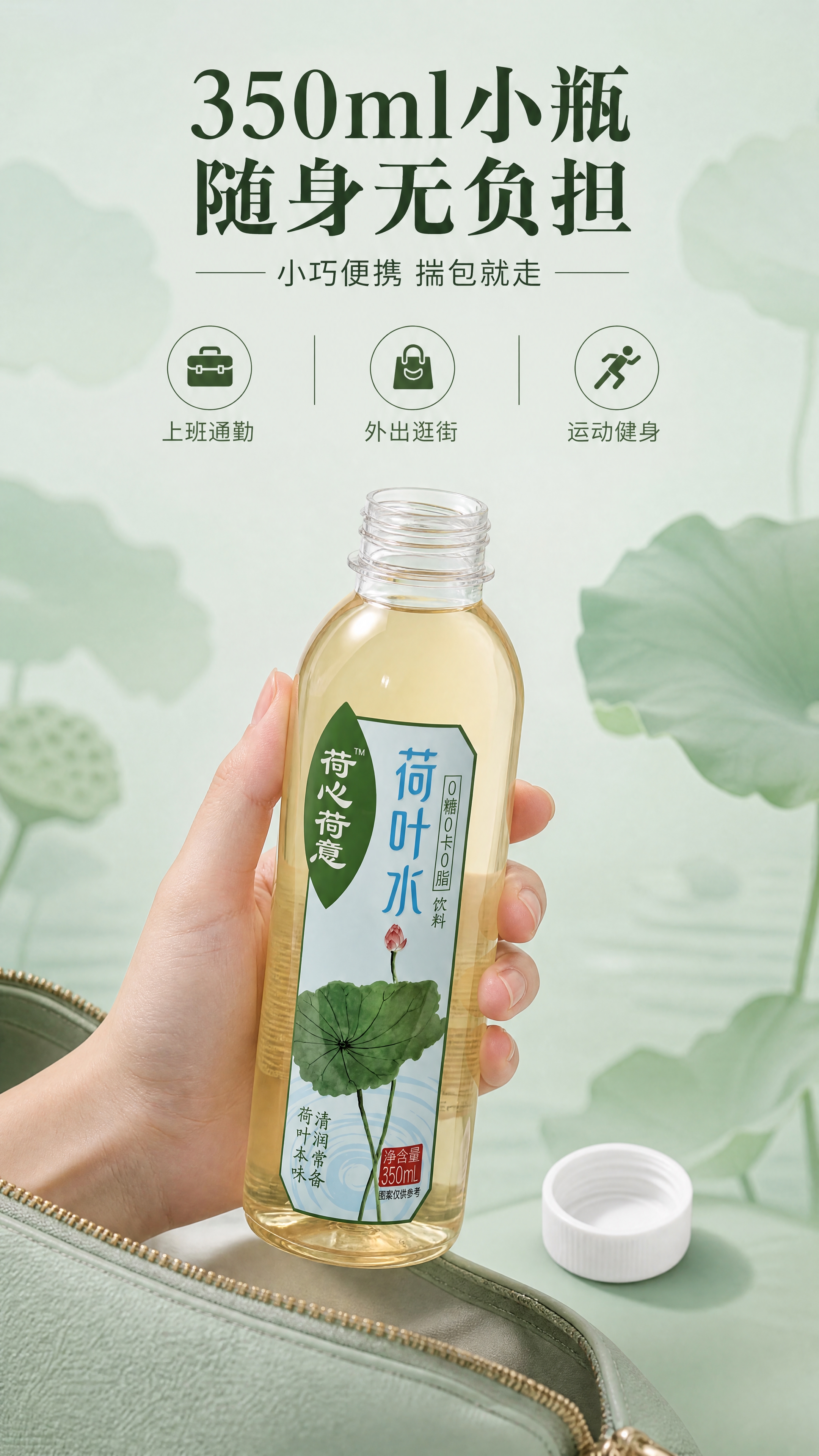 [商品] 使用【图1】荷心荷意荷叶水饮料瓶；保留瓶身、瓶盖、液… - 图片创意预览