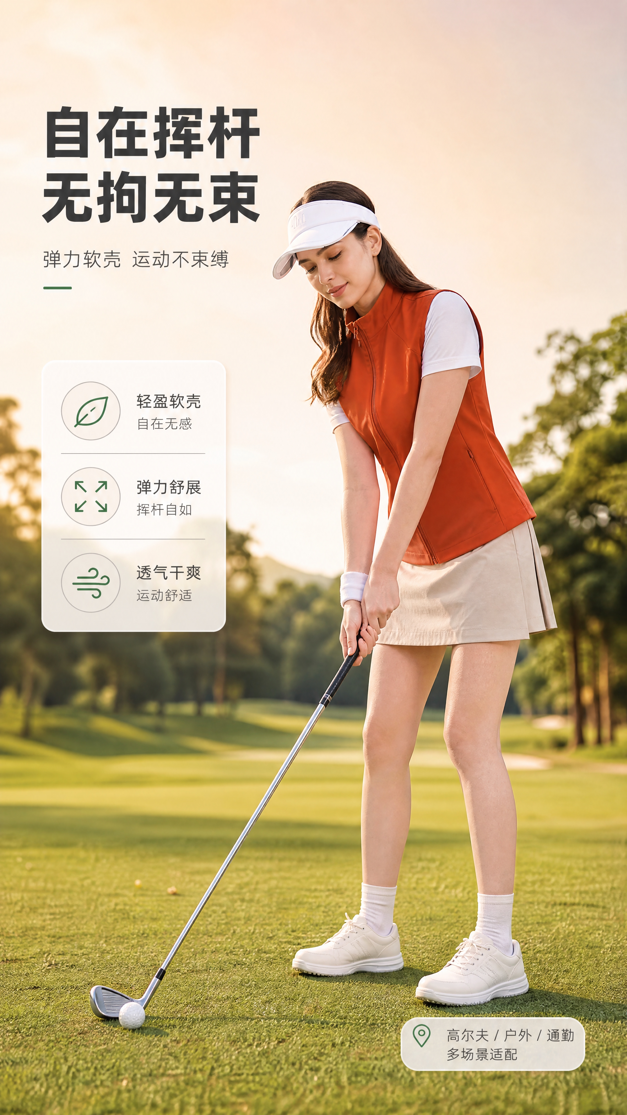 [商品] 使用【图1】女款橘色马甲、【图2】女款荧光黄绿马甲；… - 图片创意预览