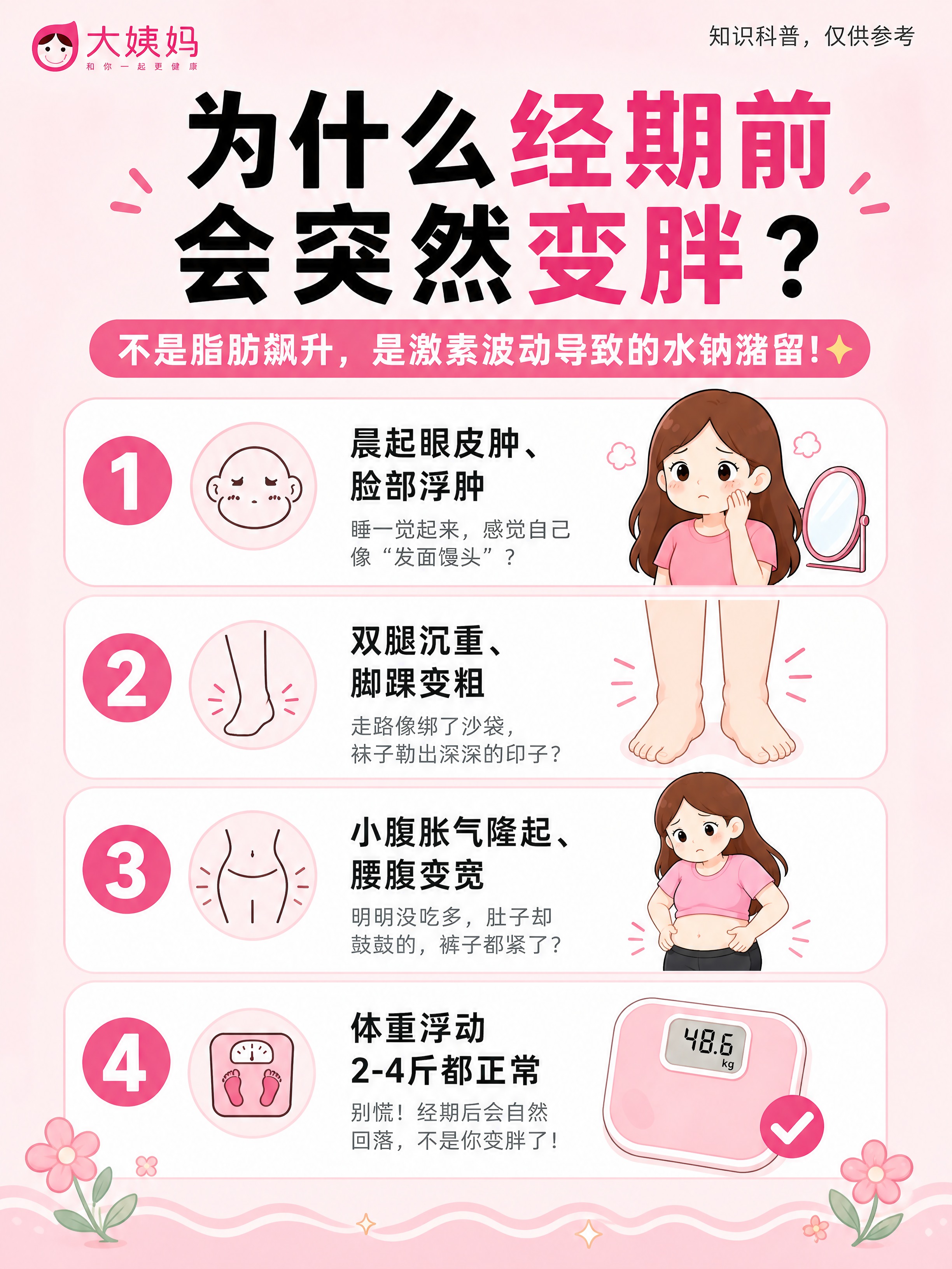 小红书笔记科普内页，插图大字风格，粉色卡通插画风，版式精美，小… - 图片创意预览