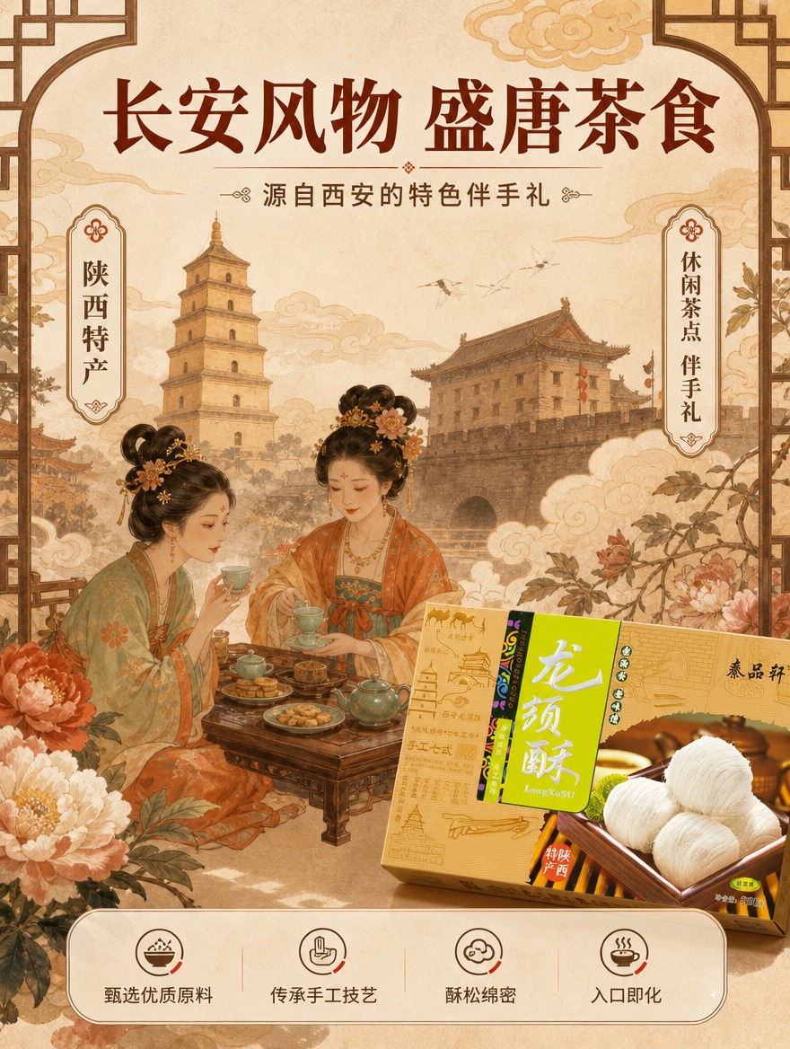 [商品] 使用【图1】龙须酥盒装作为产品露出；保留包装盒所有外… - 图片创意预览
