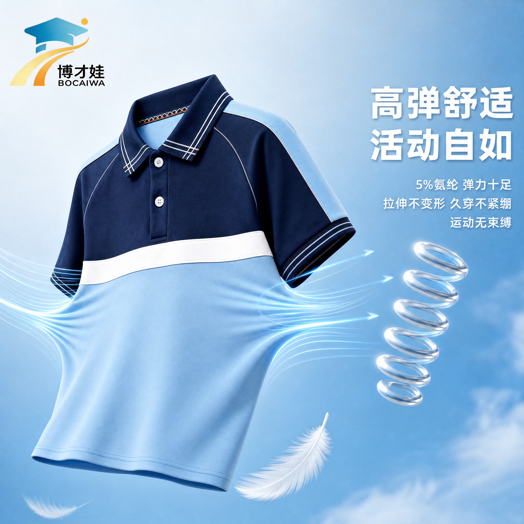 [主图-3] 高弹舒适功能高级展示图 [氛围风格] 高级科技感… - 图片创意预览