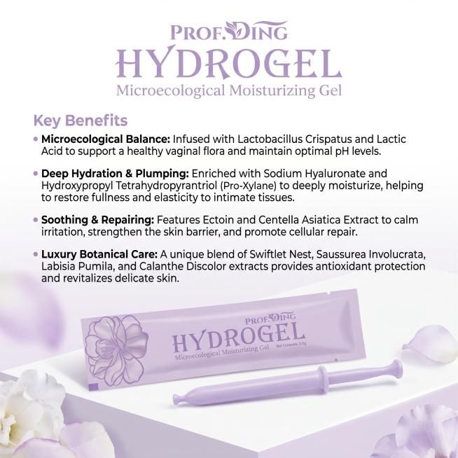 1:1 square product introduction image for PROFH.DING Hydrogel Microecological Moisturizing Gel, whit预览效果