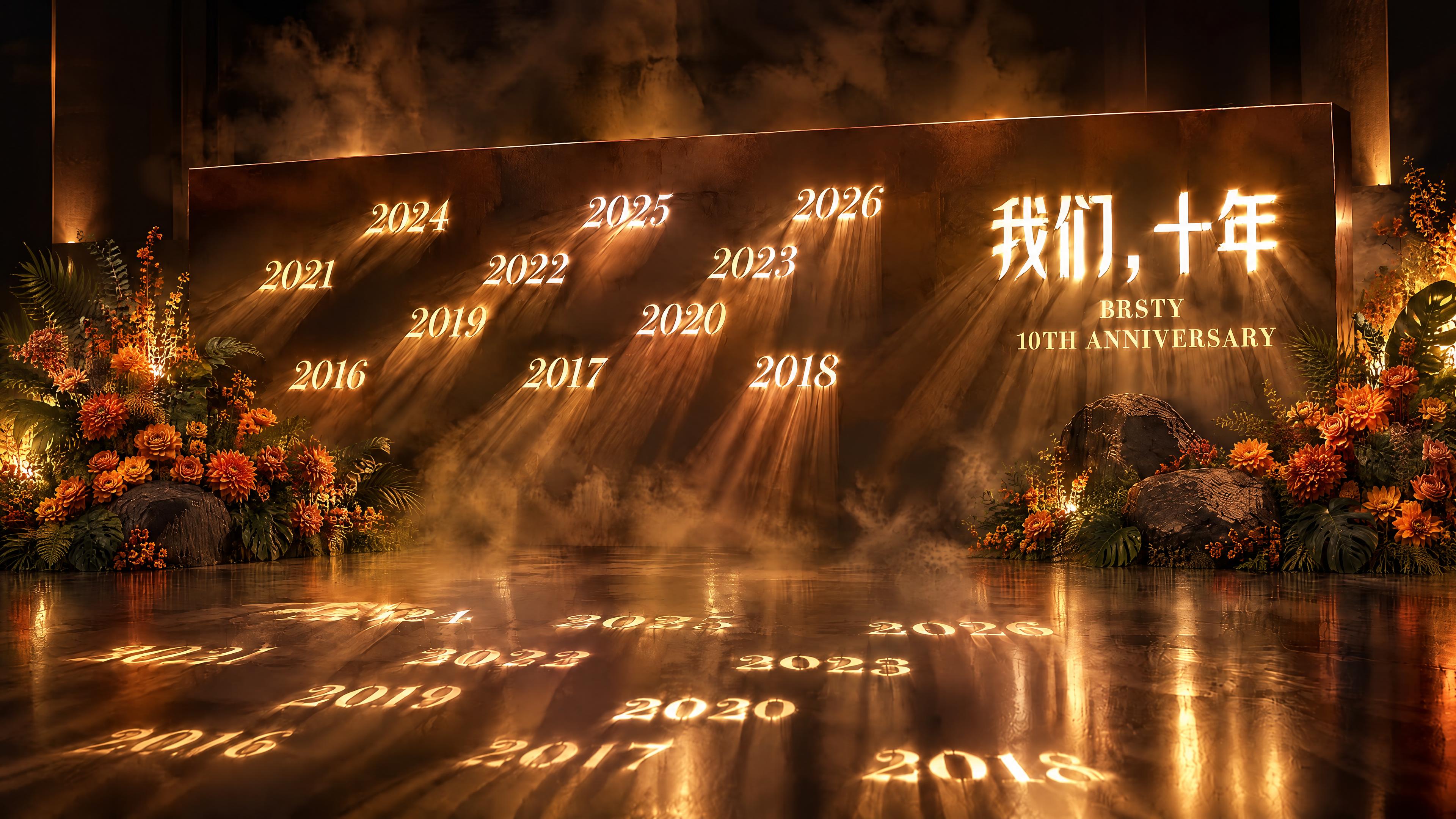 去掉画面两侧的红色丝绒帘布，背景改为深色暗调空间。两侧的花艺装… - 图片创意预览