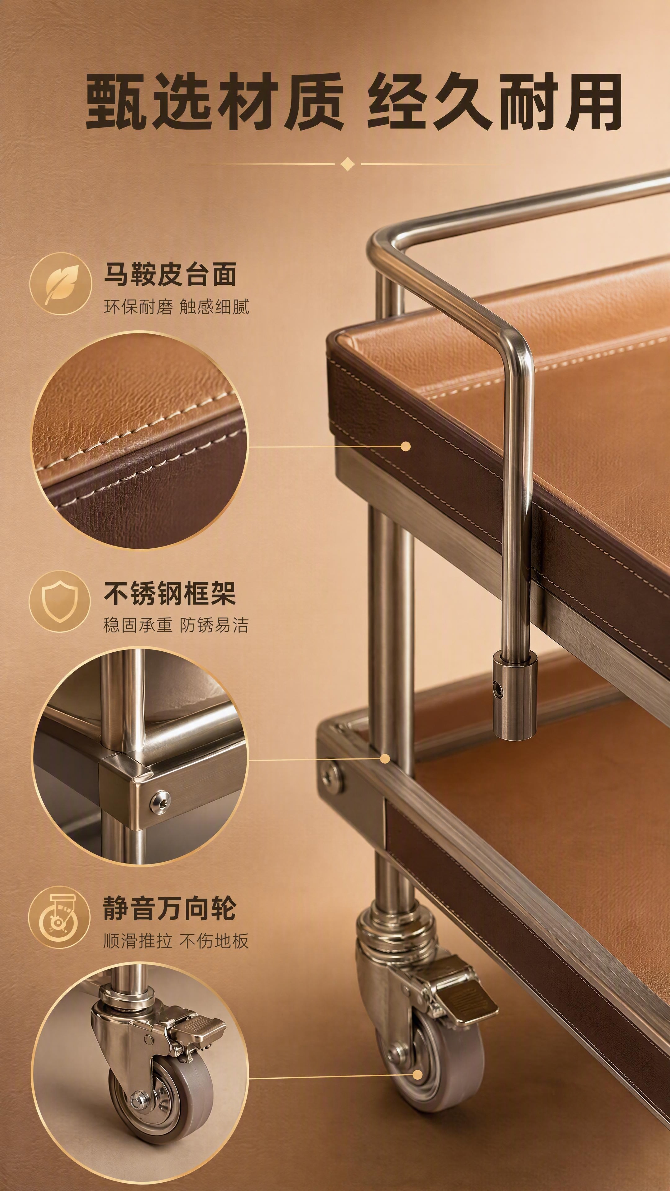 [商品] 使用【图1】左款DS-811A灰钛色餐车局部；保留不… - 图片创意预览