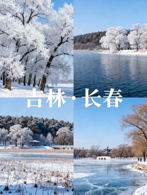 综合重做方案：吉林长春突出雾凇，四川西昌侧重邛海，均为2-9张拼图，符合要求。预览效果