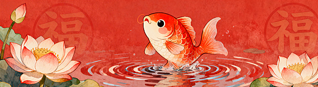 我需要生成一套套图，共10张图，所有图必须要是插画风格，要有新年的元素，看起来有节日氛围，同时所有图片风格统一，最好是一套。第一张横板174×25的比例（财神相关插画），第二张横板171×25的比例（福禄寿相关的插画），第三张34×40的比例（马年大吉相关的），第四张16×39的比例（这一张上面要有文字：卫生间 由此进），第五张103×25的比例（舞龙相关的插画），第六张162×25的比例（舞狮相关的），第七张81×25的比例（金元宝发财相关的），第八张24×25的比例（摇钱树相关的），第九张91×25的比例（年年有余相关的），第十张67×40的比例（2026新年相关的）。