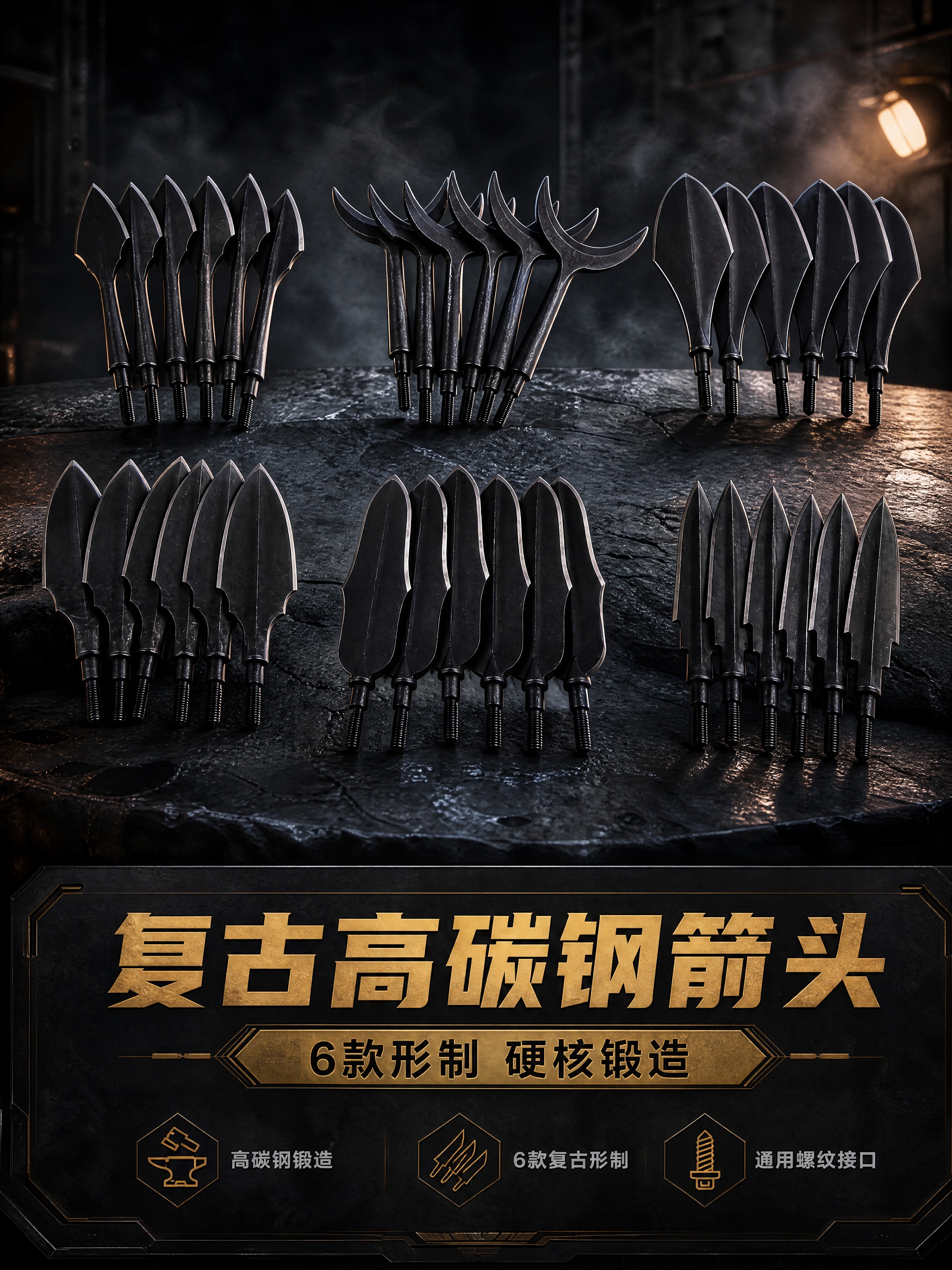 [商品] 使用【图1】6款复古箭头全家福（上排左透甲箭、中月牙… - 图片创意预览