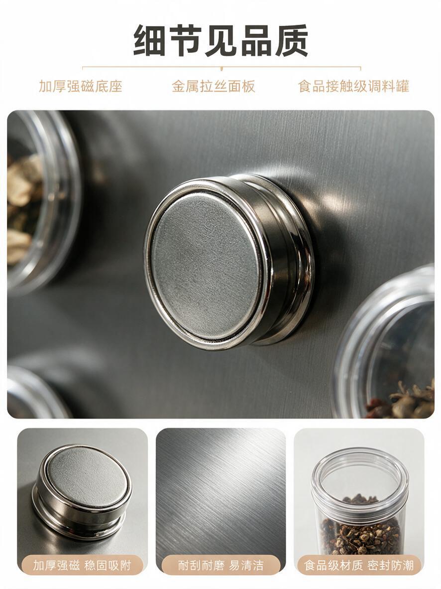[商品] 使用【图1】磁吸洞洞板墙面收纳系统；保留磁吸板金属拉… - 图片创意预览