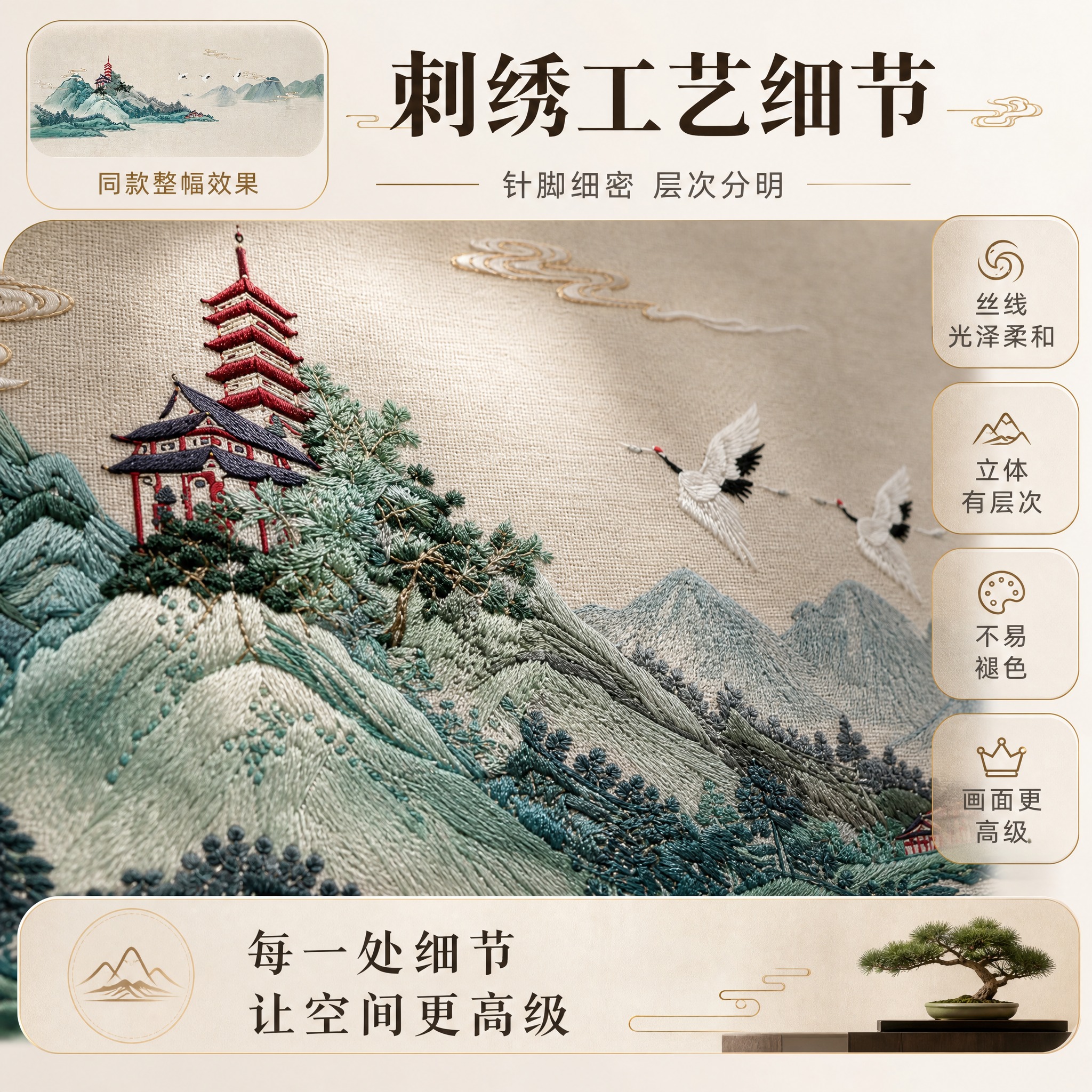 【主图-2】第二张为刺绣工艺细节证明图，唯一任务是用特写证明刺… - 图片创意预览