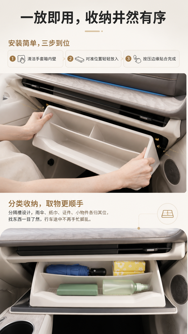 [商品] 使用【图5】【图2】【图3】手套箱硅胶垫安装与使用场… - 图片创意预览