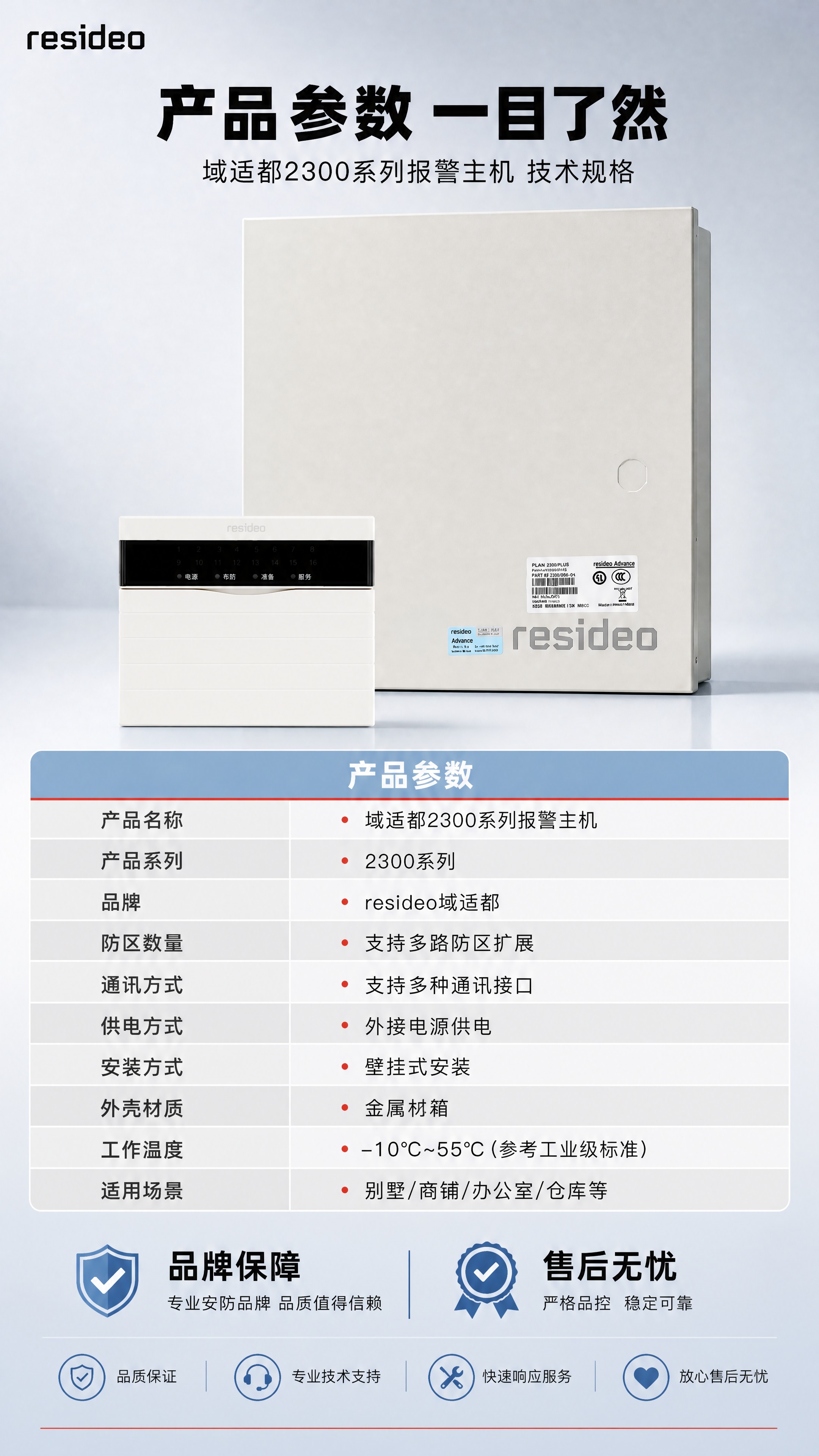 [商品] 使用【图1】域适都2300系列报警主机（主机箱体+键… - 图片创意预览