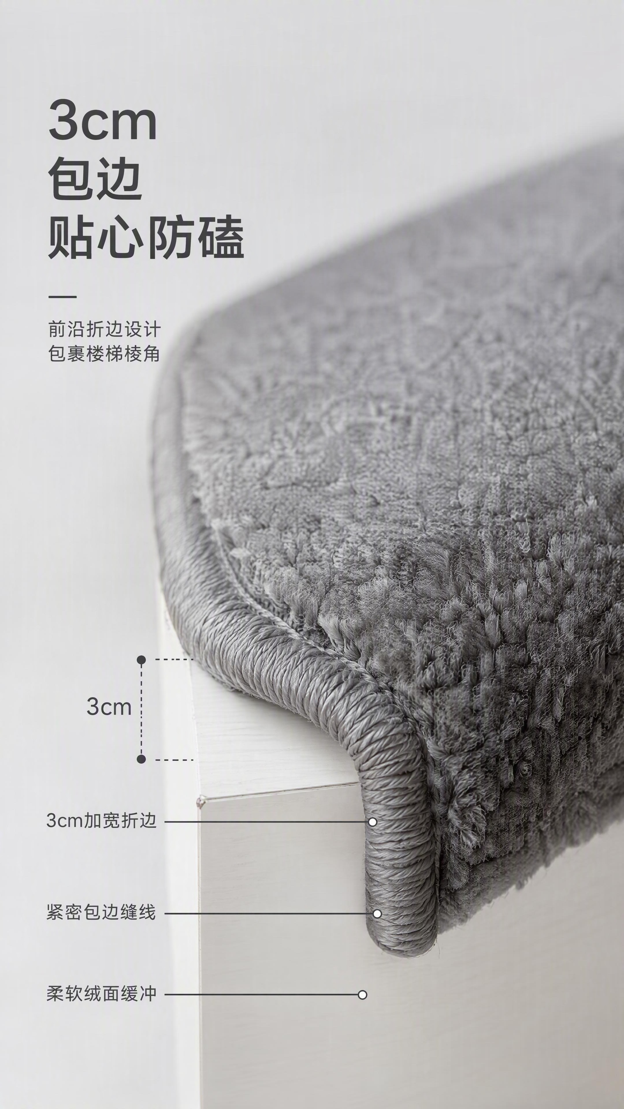 [第4张] 详情页细节微距-前沿3cm折边包棱角防磕碰结构特写… - 图片创意预览