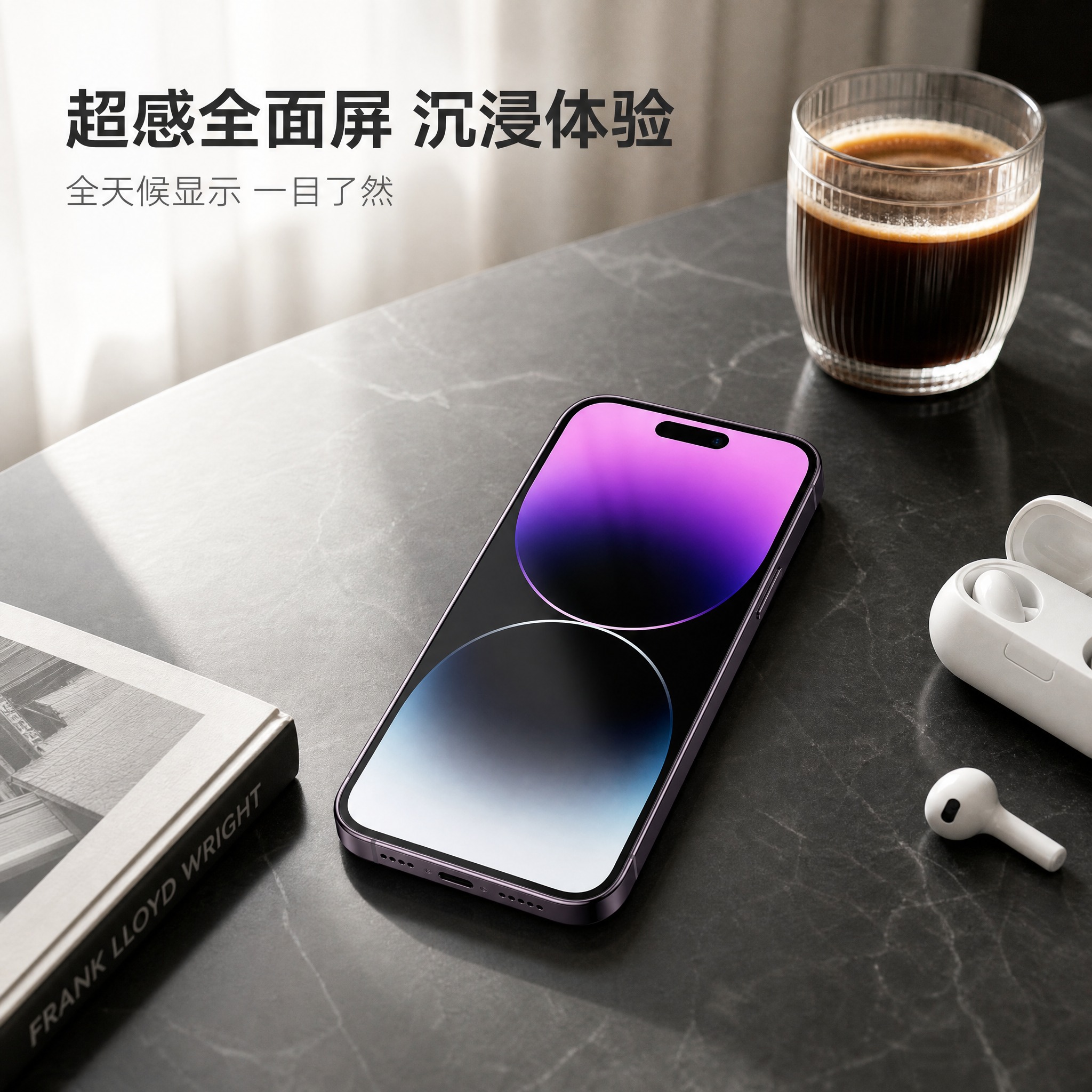 [主图-3] 主题：高端全面屏体验场景展示，呈现日常高端使用质… - 图片创意预览