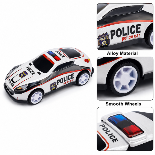 [主图-3] Close-up detail display of alloy small car toy. Focus on the details of the body metal materi预览效果