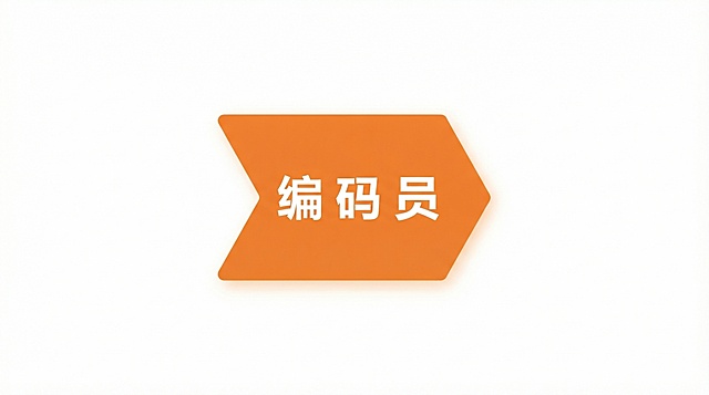 提取图中的橙色编码员模块，生成单独的高清图片，去除其他所有元素