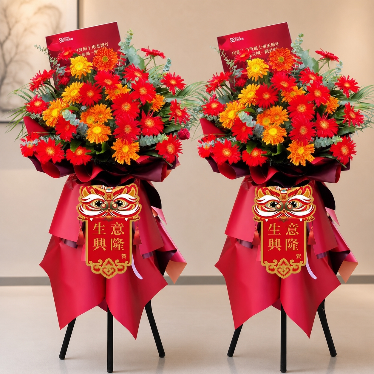 去掉花束中的百合花，保留其余所有花材、包装、丝带和构图完全不变… - 图片创意预览