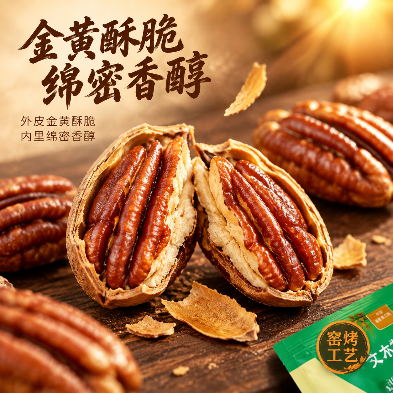 [主图-3] 细节微观 果仁酥脆质感特写 重绘高品质果仁。 [… - 图片创意预览