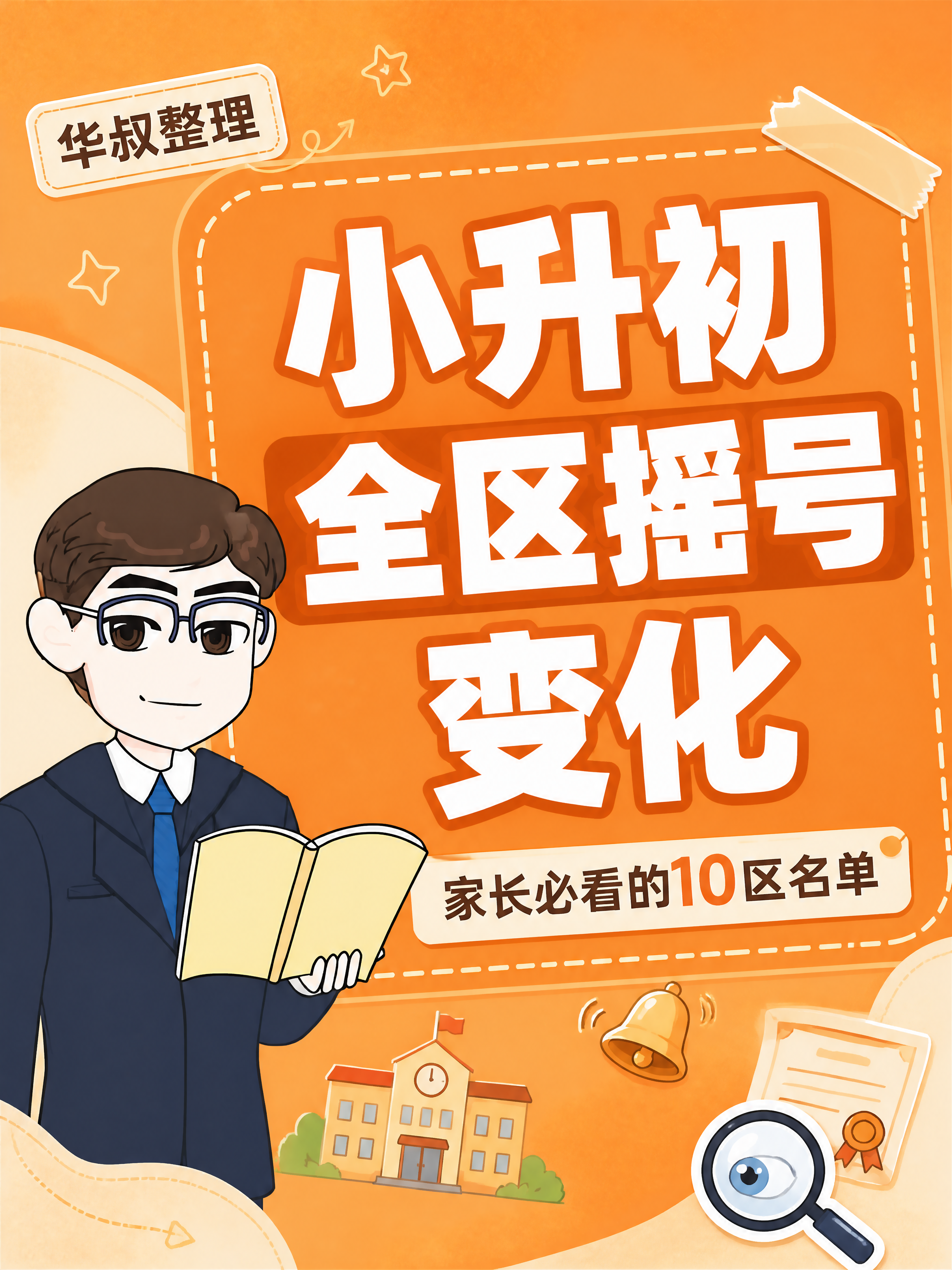 小红书笔记大字封面，插图大字，ins清新橙色小清新风格，版式精… - 图片创意预览