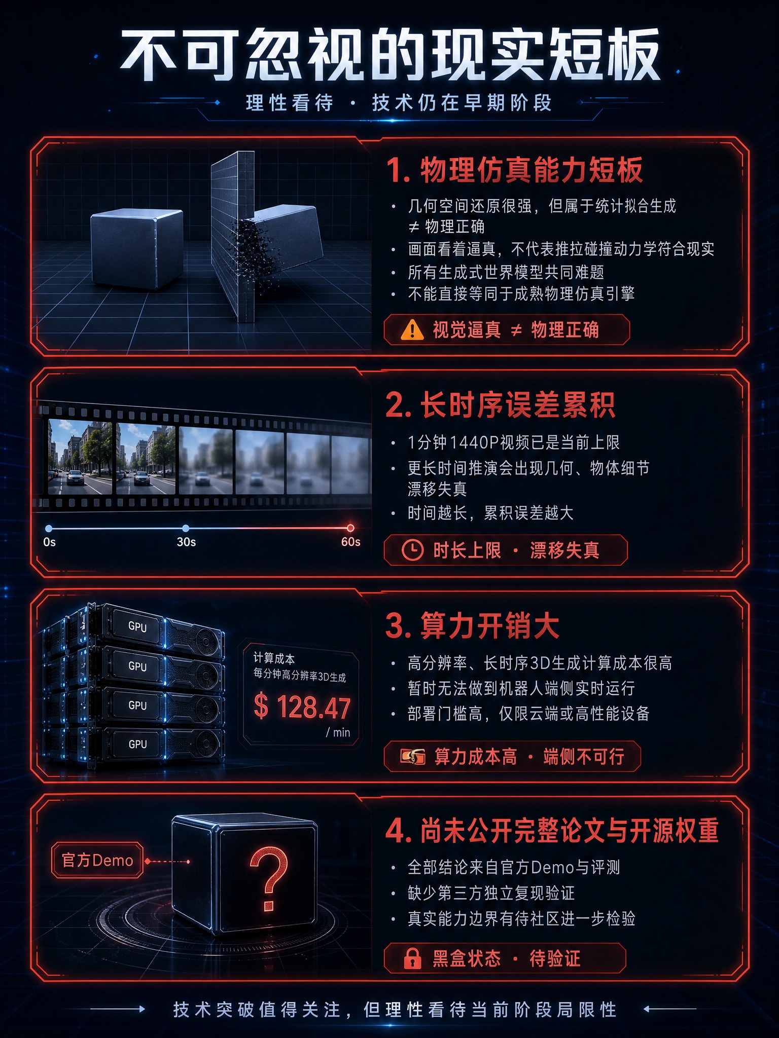科技深邃深蓝色背景的Atlas现实短板分析图，竖版3:4比例，… - 图片创意预览