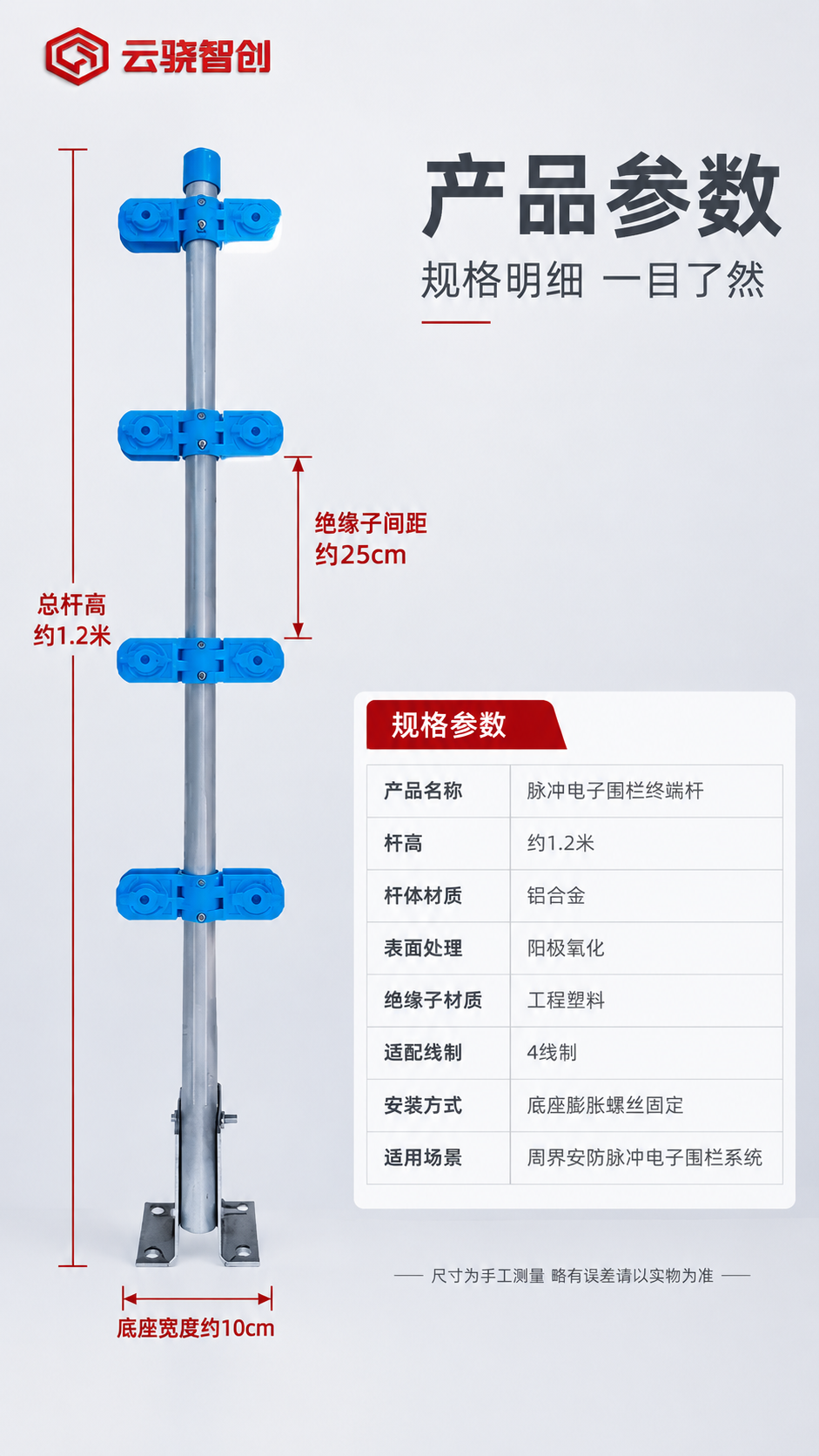 [商品] 使用【图1】终端杆A型产品（最左侧款）正面展示；保留… - 图片创意预览