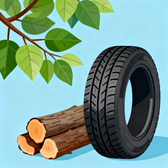 杜仲胶可做轮胎预览效果