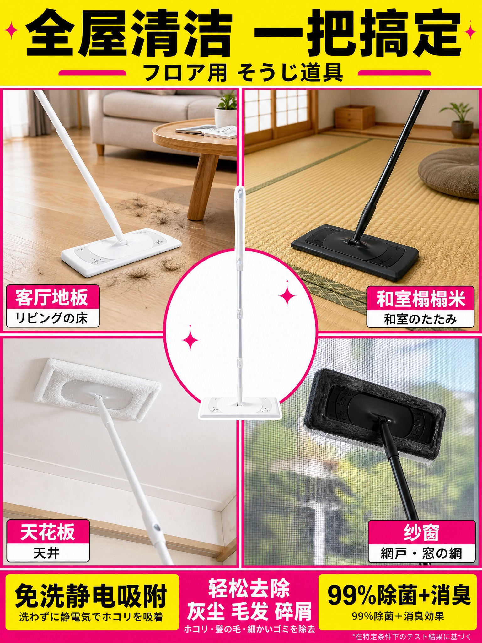 [主图-4] 多场景使用展示 家庭清洁全场景适配 3:4竖版… - 图片创意预览