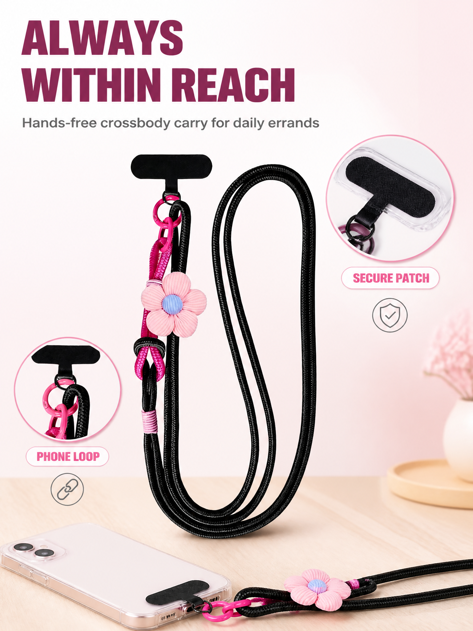 [主图-2] Beaded Crossbody Phone L… - 图片创意预览