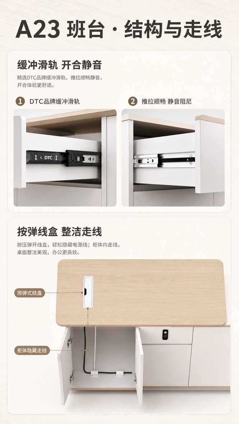 [商品] 使用【图6】【图7】抽屉滑轨特写和【图8】班台俯视图… - 图片创意预览